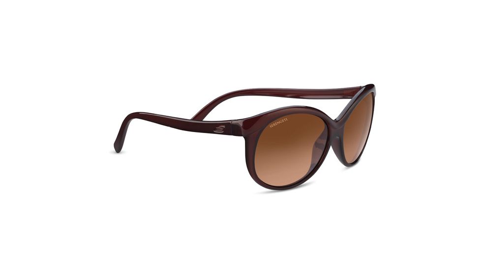 Serengeti Caterina, Drivers gradient, Round/Cat-Eye, Female, Shiny Burgundy, Medium/Large 8557