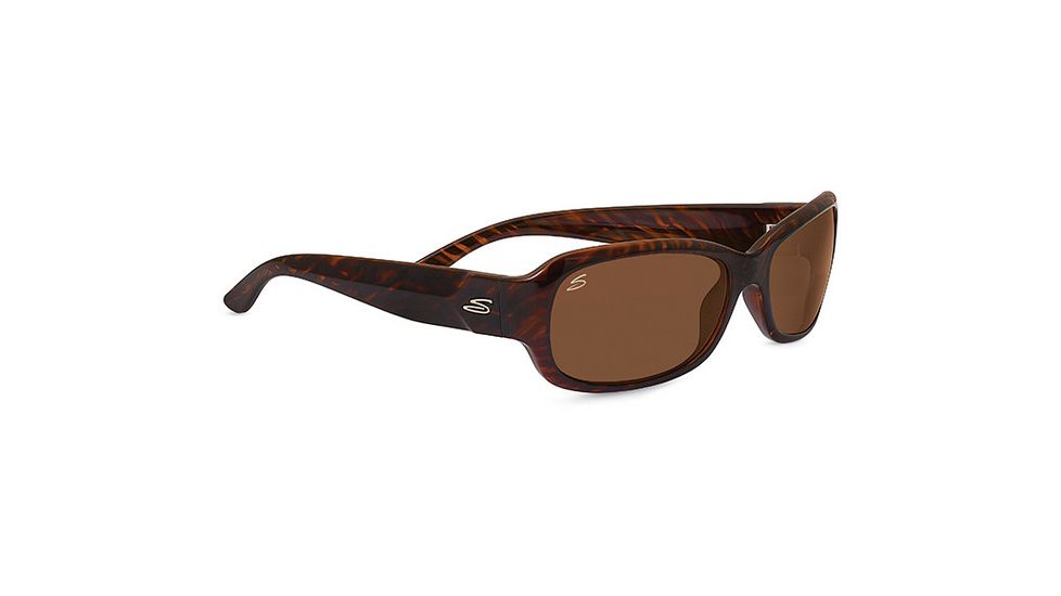 Serengeti Chloe Sunglasses, Cosmopolitan Shiny Dark Brown Stripe Tortoise Fram 7912