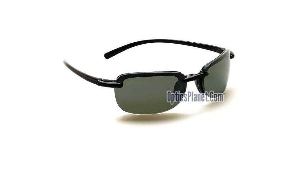 Serengeti Cirro Shiny Black frame PolarMax Polarized Photochromic lens Sunglasses 6841