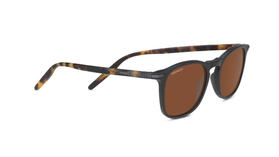 Serengeti Delio Progressive Prescription Sunglasses, Matte Black / Mossy Oak Frame, Polarized, Photochromic, 8854PR