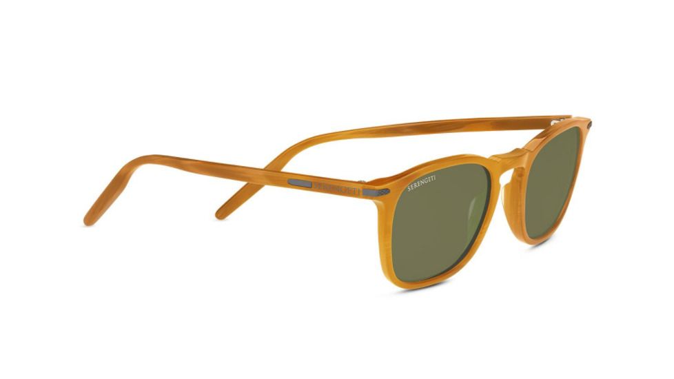 Serengeti Delio Progressive Prescription Sunglasses, Shiny Honey Frame, Polarized, Photochromic, 8855PR