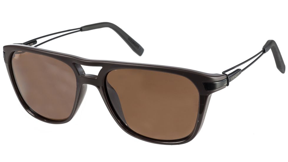 Serengeti Empoli Single Vision Prescription Sunglasses, Shiny Matte Brown Frame-7917SV