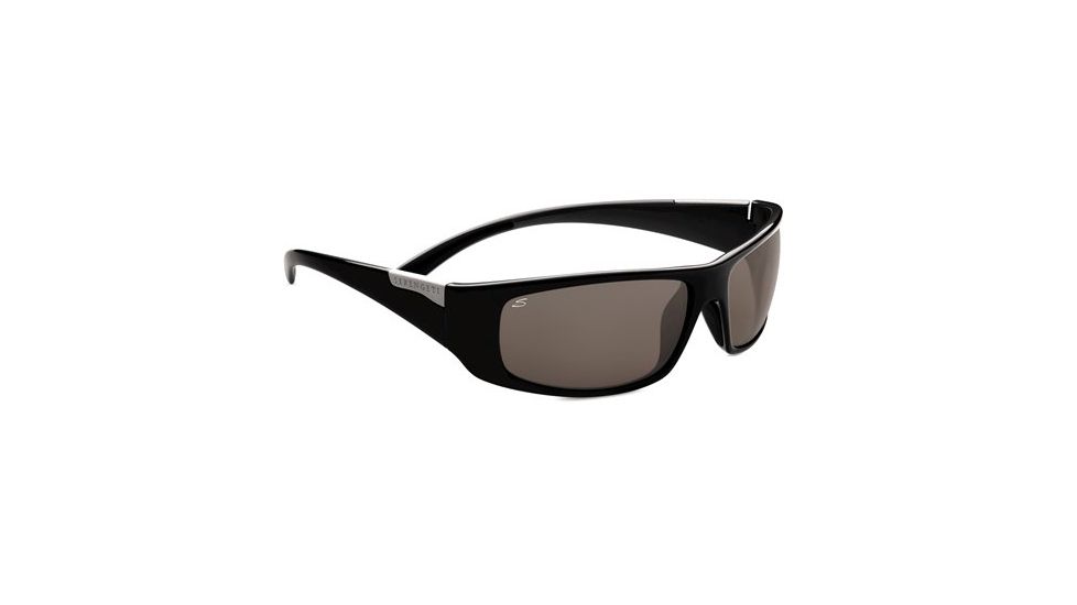 Serengeti Fasano  Sunglasses - Shiny Black Gray Frame and Polar PhD CPG Lens 7751