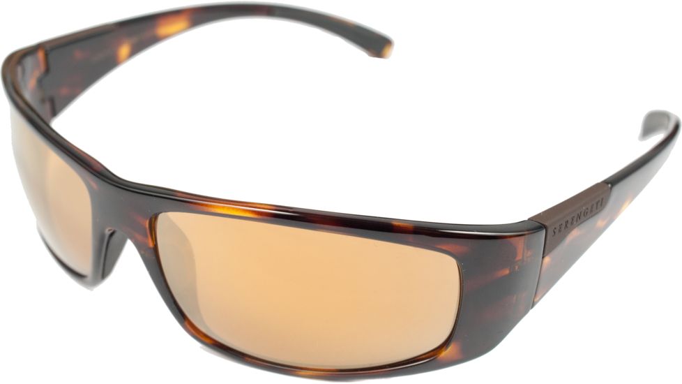 Serengeti Fasano Sunglasses-Dark Tortoise Frame Polar PhD Drivers Gold Lenses 7703