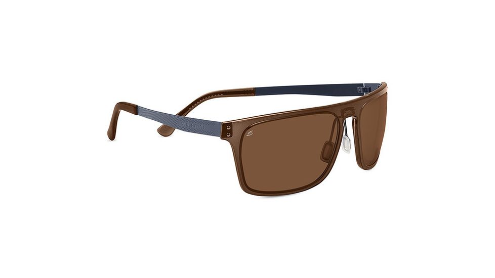 Serengeti Ferrara Single Vision Prescription Sunglasses, Crystal Photochromic Brown Frame-7898SV