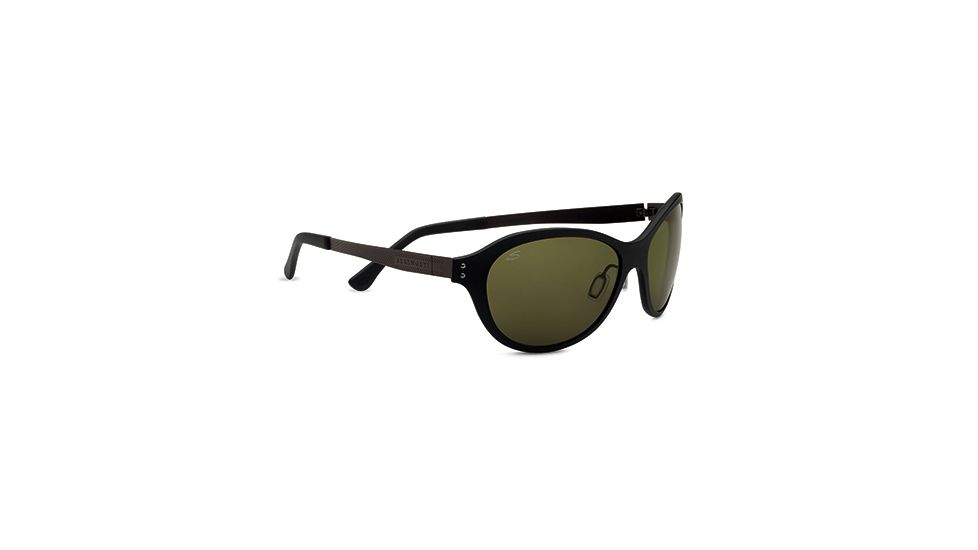Serengeti Giustina Single Vision Prescription Sunglasses, Satin Black Frame-7827SV