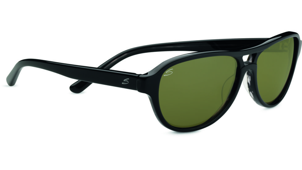 Serengeti Imperia Sunglasses - Black  Gray Tortoise Frame and 555nm Lens 7786