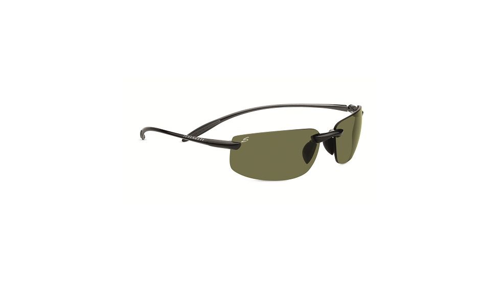 Serengeti Lipari Single Vision Prescription Sunglasses, Shiny Hematite Frame-7805SV