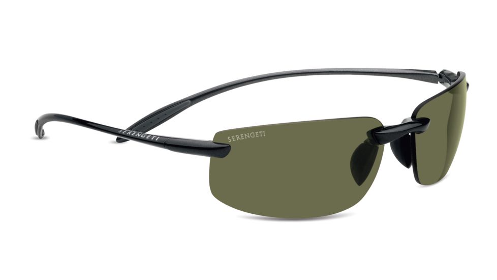 Serengeti Lipari Sunglasses - Shiny Hematite Frame and Polar PhD 555nm Lens 7805