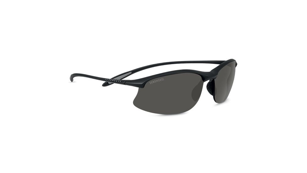 Serengeti Maestrale, PhD polarized 555nm, Oval, Unisex, Satin Black, Medium/ Large 8476