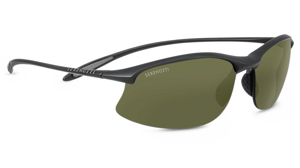 Serengeti Maestrale Sunglasses, Sanded Dark Gray, Polar PhD 555nm, 8451