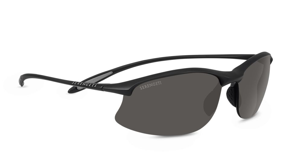 Serengeti Maestrale Sunglasses - Satin Black Frame, Polar PhD CPG Lens 7355