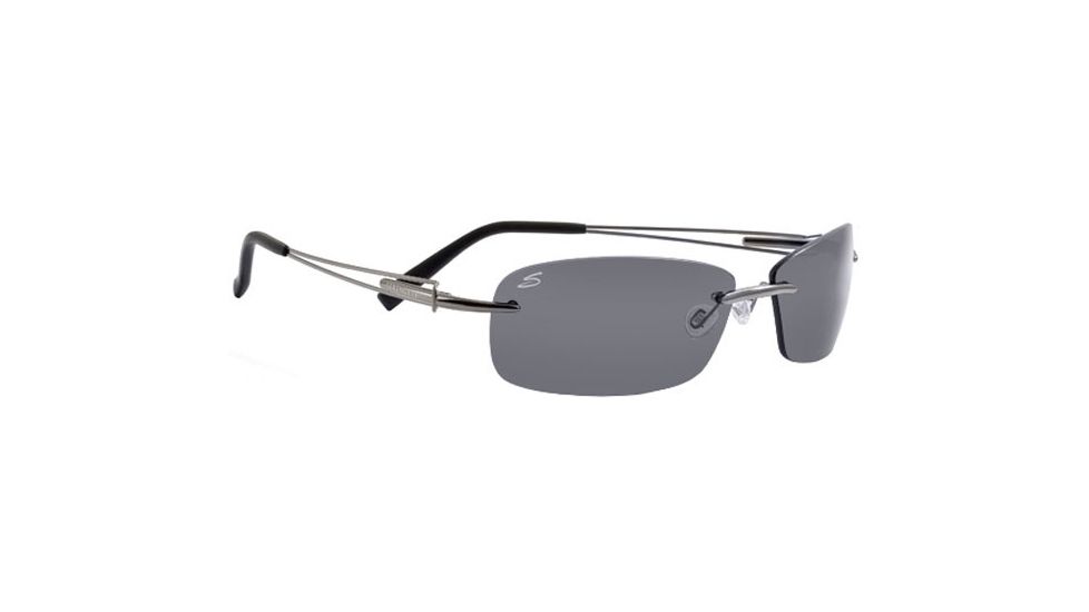 Serengeti Mare Sunglasses - Shiny Silver Frame, Polar PhD Drivers Lens 7349
