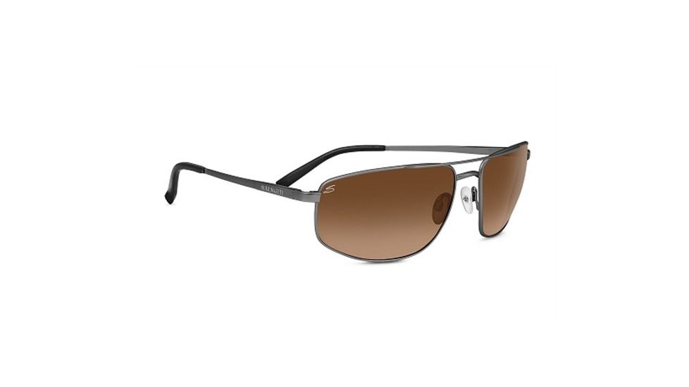 Serengeti Modugno Progressive Prescription Sunglasses, Shiny Dark Gunmetal Frame, 8404PR