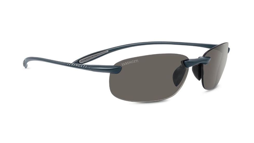 Serengeti Nuvola Single Vision Prescription Sunglasses, Sanded Dark Gray Frame, 8447SV