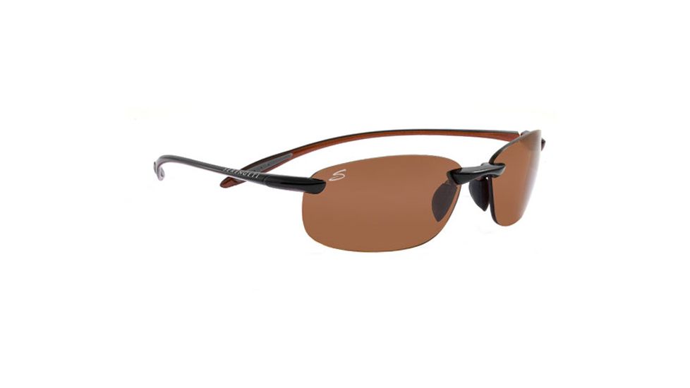 Serengeti Nuvola Sunglasses 7357 Shiny Black/Orange