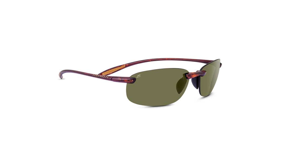 Serengeti Nuvola Sunglasses, Satin Tortoise, Polar PhD 555nm 8448
