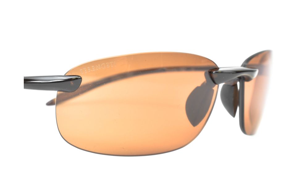 Serengeti Nuvola Sunglasses, Shiny Brown Frame, Polarized PhD Drivers Lens