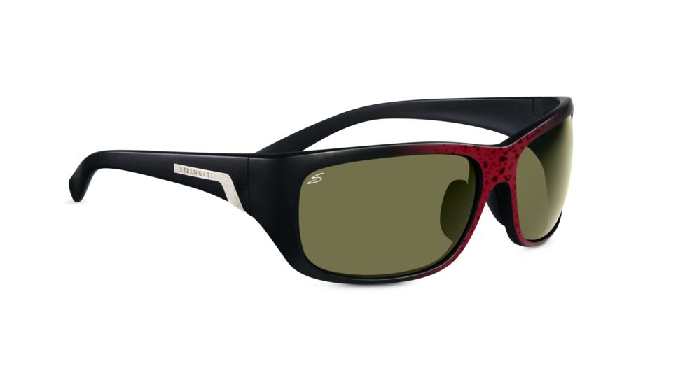 Serengeti Milano Sunglasses - Shiny Bubble Tortoise Frame, Drivers Polarized Lenses 7656