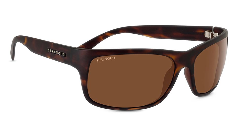 Serengeti Pistoia Progressive Prescription Sunglasses, Satin Dark Tortoise Frame 8300PR