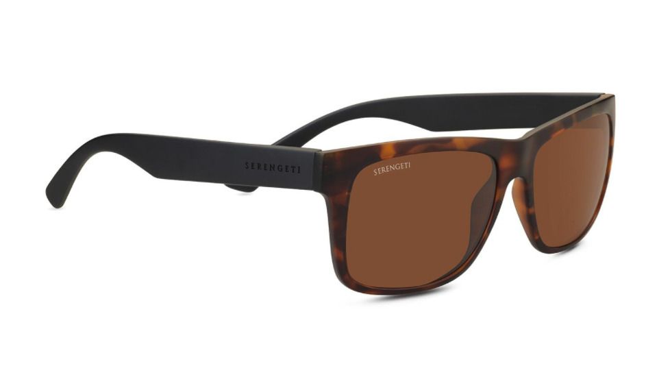 Serengeti Positano Progressive Prescription Sunglasses, Satin Tortoise / Satin Black Frame, Polarized, Photochromic, 8693PR