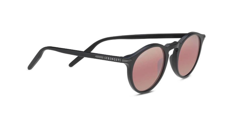 Serengeti Raffaele Progressive Prescription Sunglasses, Matte Black Frame, Polarized, Photochromic, 8838PR