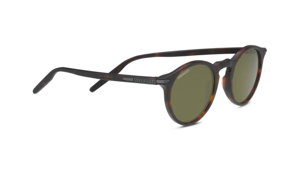 Serengeti Raffaele Progressive Prescription Sunglasses, Matte Dark Havana Frame, Polarized, Photochromic, 8836PR
