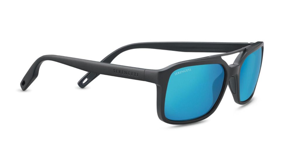 Serengeti Renzo Progressive Prescription Sunglasses, Satin Dark Gray / Satin Dark Gunmetal Frame, Polarized, Photochromic, 8626PR