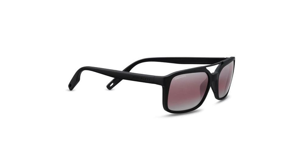 Serengeti Renzo Progressive Prescription Sunglasses, Satin Black Frame, 8625PR