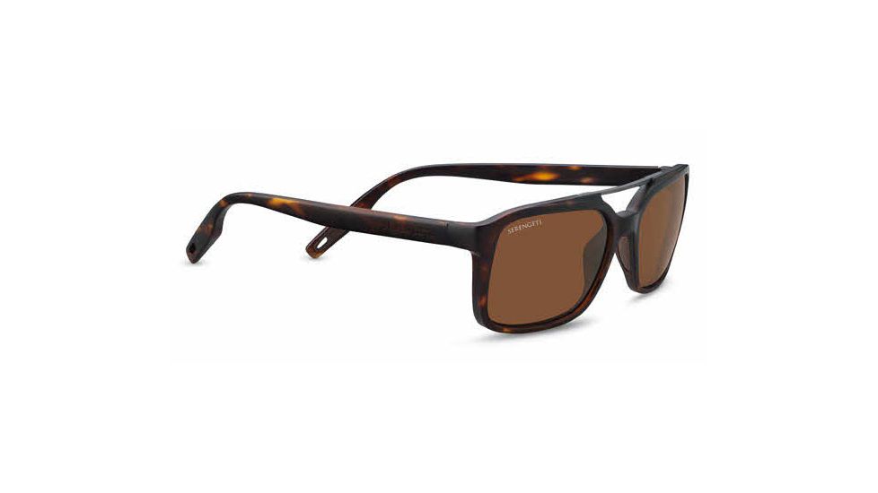 Serengeti Renzo Progressive Prescription Sunglasses, Satin Tortoise/Satin Dark Gunmetal Frame, 8627PR