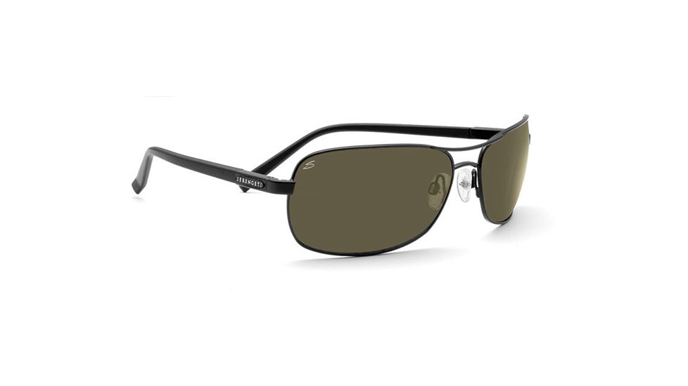 Serengeti Rimini Sunglasses Satinmatte Black Frame Polar Phd 555nm Lenses 7675