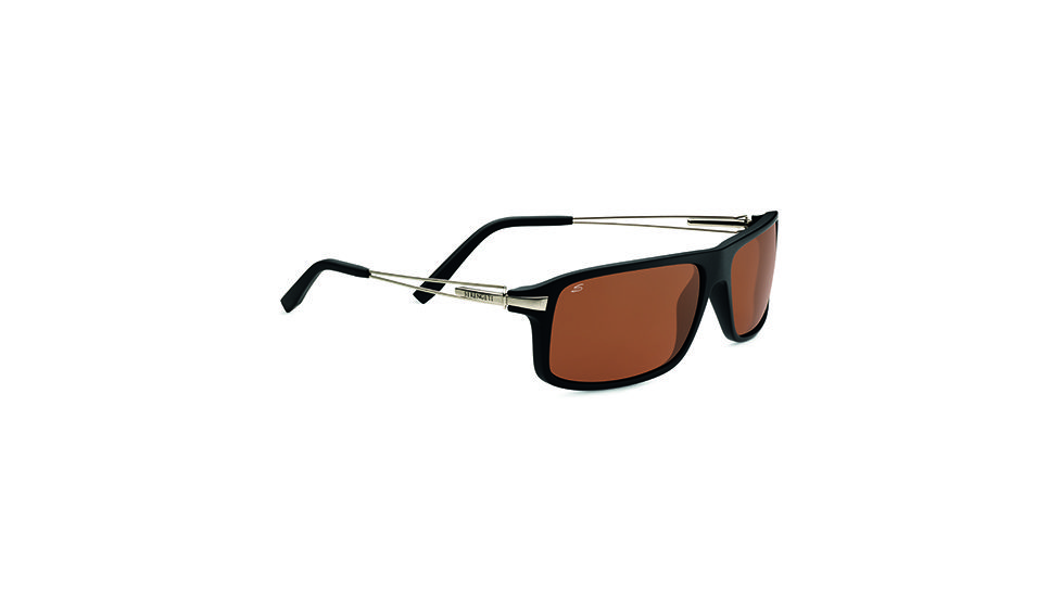 Serengeti Rivoli Single Vision Prescription Sunglasses, Satin Black Frame-7765SV