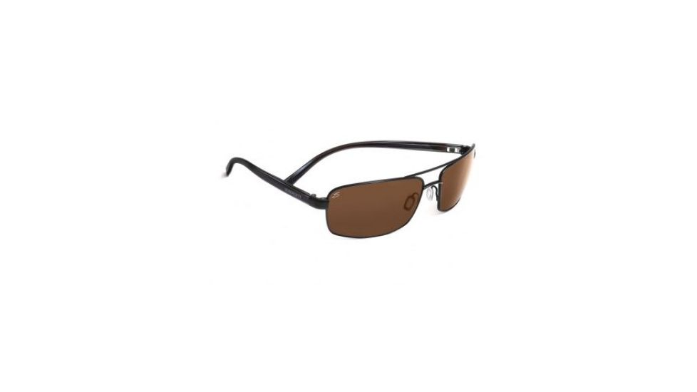 Serengeti San Remo Sunglasses, Satin Black/Gray Stripe 7605RX