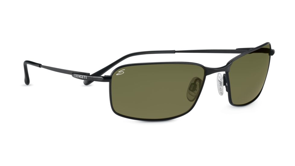 Serengeti Sassari Sunglasses - Shiny Gunmetal Frame, Drivers Lenses 7666