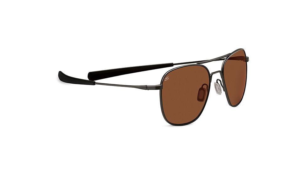 Serengeti Sortie Sunglasses, Pilot Satin Black Frame, Drivers Lens 7981