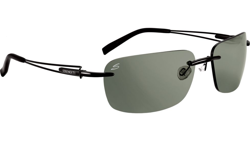 Serengeti Piers Sunglasses, Black Pearl Frame, Polar PhD CPG Lens 7346