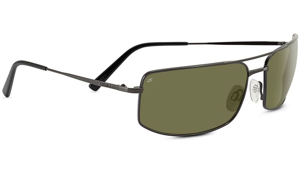 Serengeti Treviso Progressive Prescription Sunglasses, Shiny Dark Gunmetal Frame 8303PR