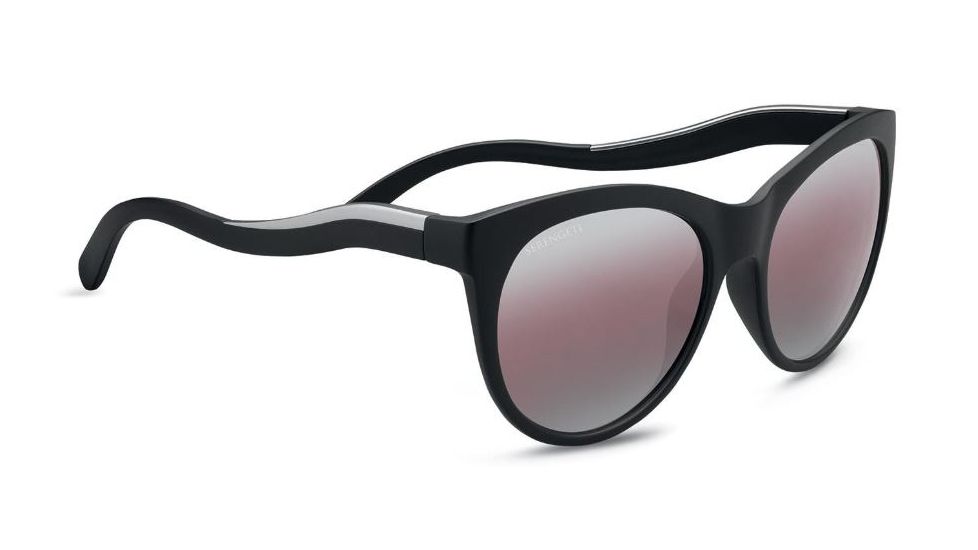 Serengeti Valentina Progressive Prescription Sunglasses, Satin Black Frame, 8570PR