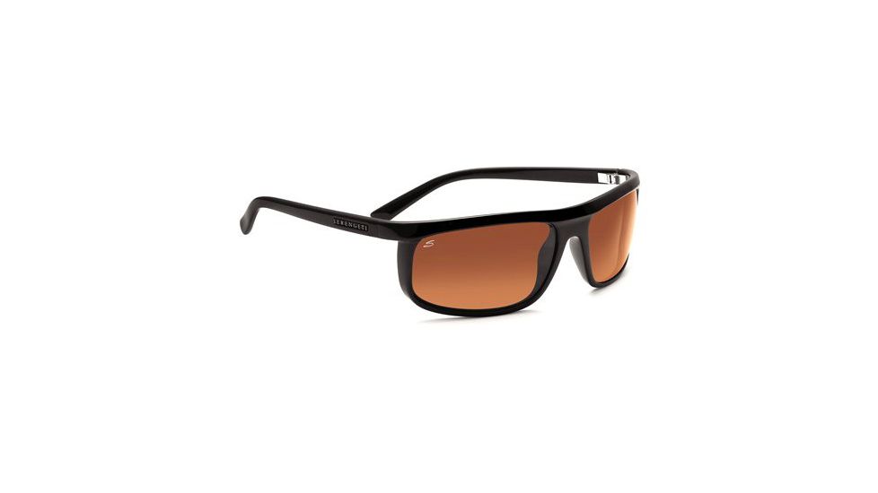 Serengeti Velino Single Vision Rx Sunglasses - Shiny Black Frame 7510