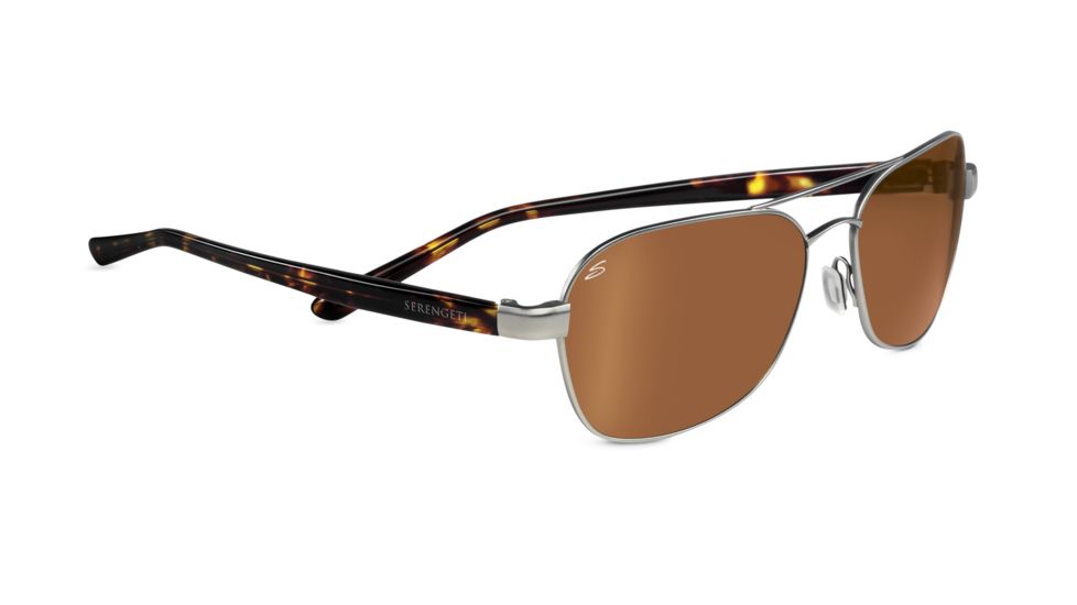 Serengeti Trieste Sunglasses - Satin Gunmetal Frame, 555nm Lenses 7674