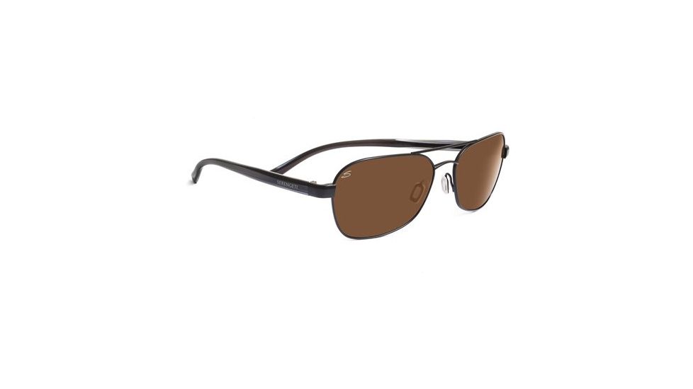 Serengeti Volterra  Sunglasses, Satin Black / Gray Stripe 7594PR