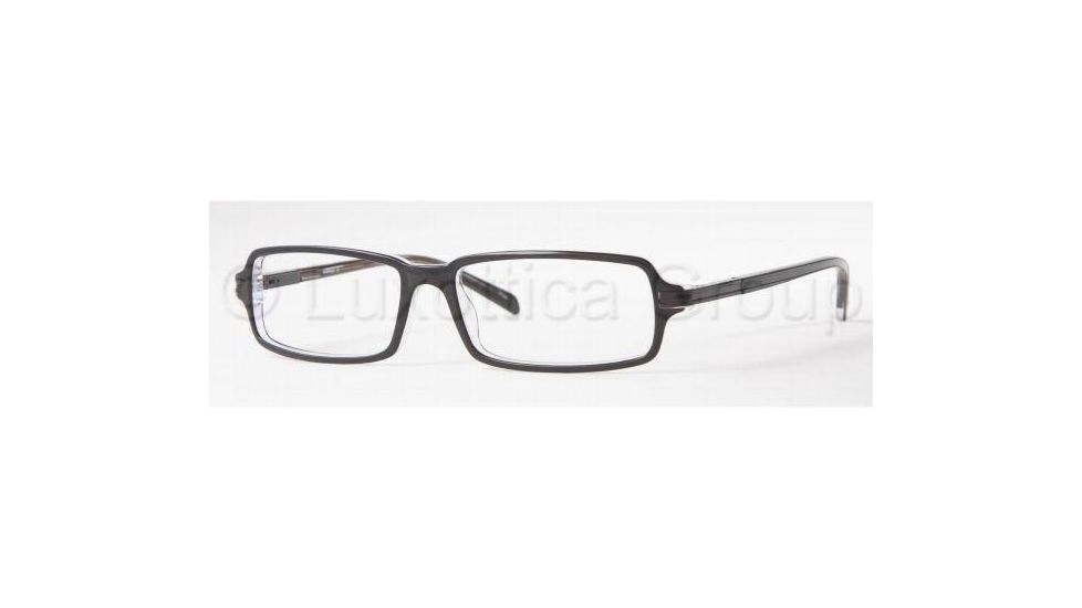Sferoflex Eyeglasses SF1113 with Lined Bifocal Rx Prescription Lenses C210-5415 - Black Top On Crystal 