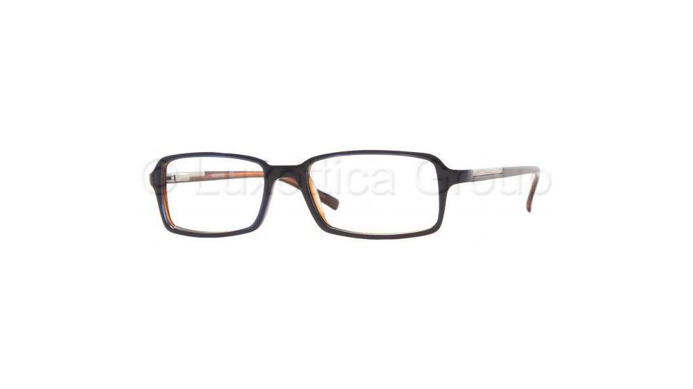 Sferoflex Eyeglasses SF1117 with Lined Bifocal Rx Prescription Lenses C253-5317 - Blue On Orange 