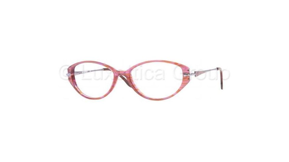 Sferoflex Eyeglasses SF1524 with No-Line Progressive Rx Prescription Lenses C404-5416 - Striped Fuchsia 