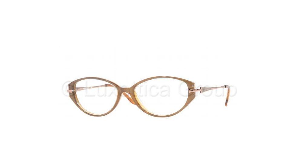 Sferoflex Eyeglasses SF1524 with No-Line Progressive Rx Prescription Lenses C405-5416 - Top Light Blue On Hone 