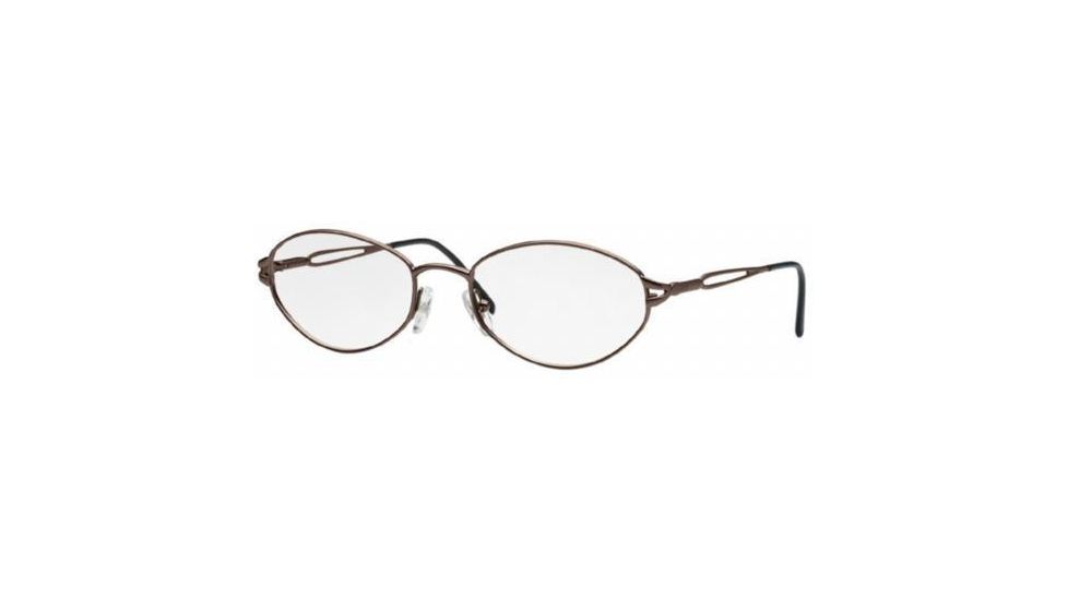 Sferoflex Eyeglasses SF2474-267-5218 with No Line Progressive Rx Prescription Lenses 52 mm Lens Diameter / Light Copper Frame