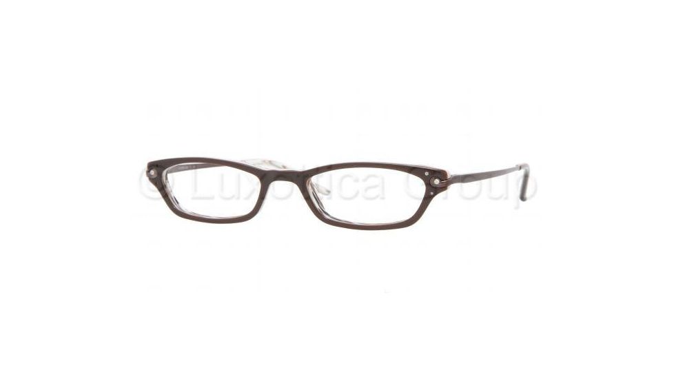 Sferoflex SF1543B Progressive Eyeglasses, Top Brown On Brown Demo Lens Frame / 52 mm Prescription Lenses, C495-5219