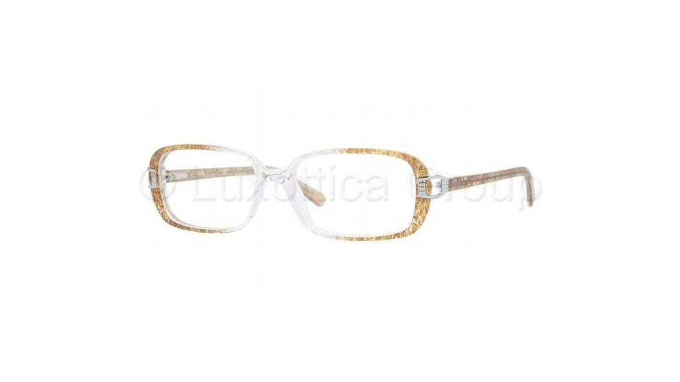 Sferoflex SF1547 SV Prescription Eyeglasses, Top Brown Flower On The Sides Frame / 52 mm Prescription Lenses, C516 5216