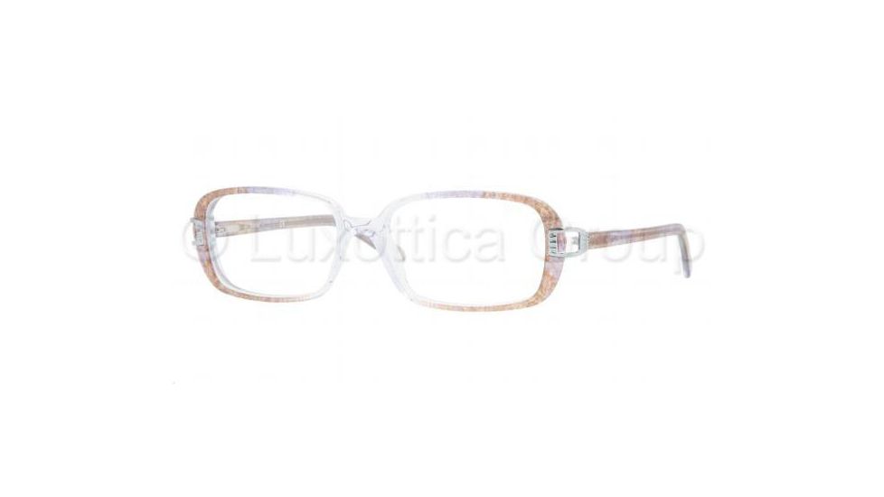 Sferoflex SF1547 SV Prescription Eyeglasses, Top Violet Flower On The Sides Frame / 52 mm Prescription Lenses, C515 5216