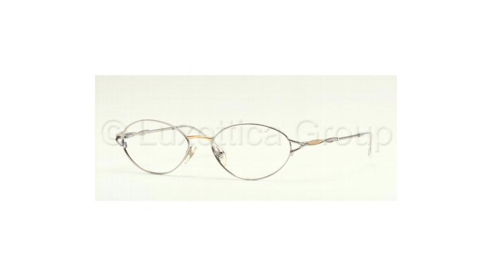 Sferoflex SF 2510B Eyeglasses Styles - Silver And Light Gold Frame w/Non-Rx 51 mm Diameter Lenses, 104-5116